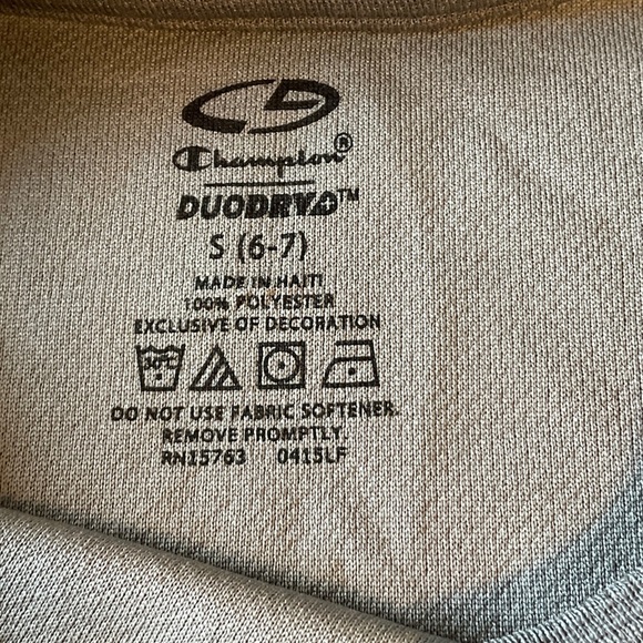 Champion Gray Short Sleeve Kids Tee - Picture 5 of 5